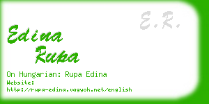 edina rupa business card